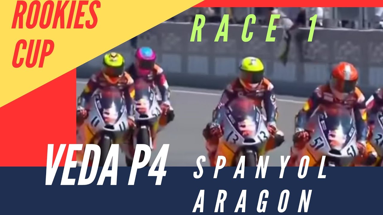 Veda Gagal Podium di  Rookies Cup Aragon Race 1 #rookie #redbull #racing #race #live