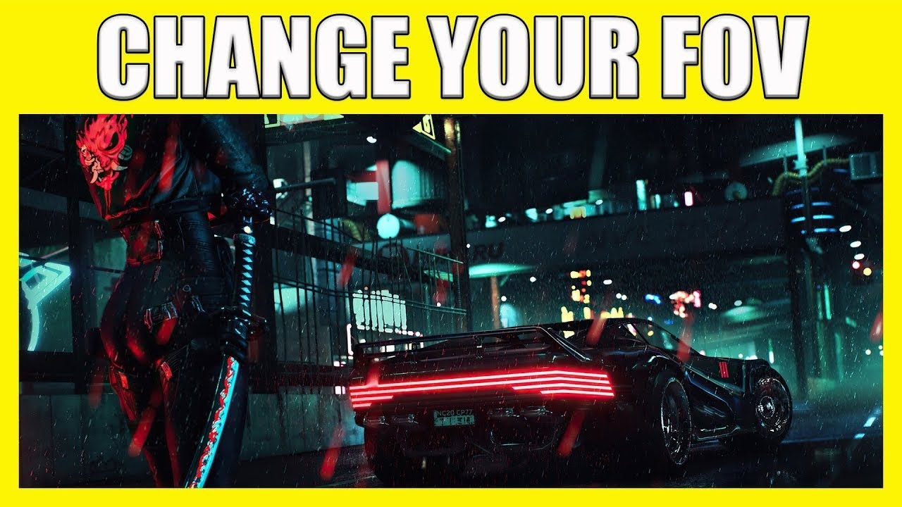 Hou to change the fov in Cyberpunk 2077 console