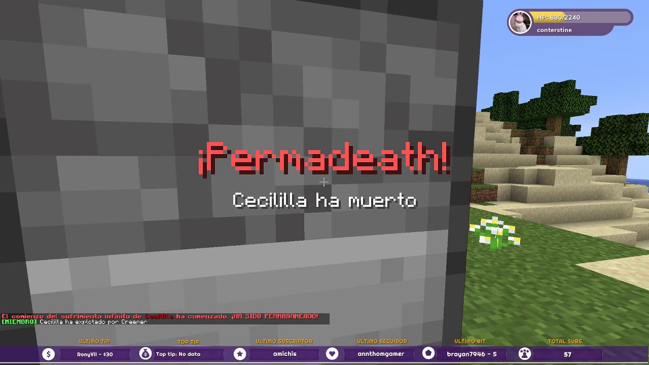 Cecililla Juega MUERE en #PermaDeathSMP GG