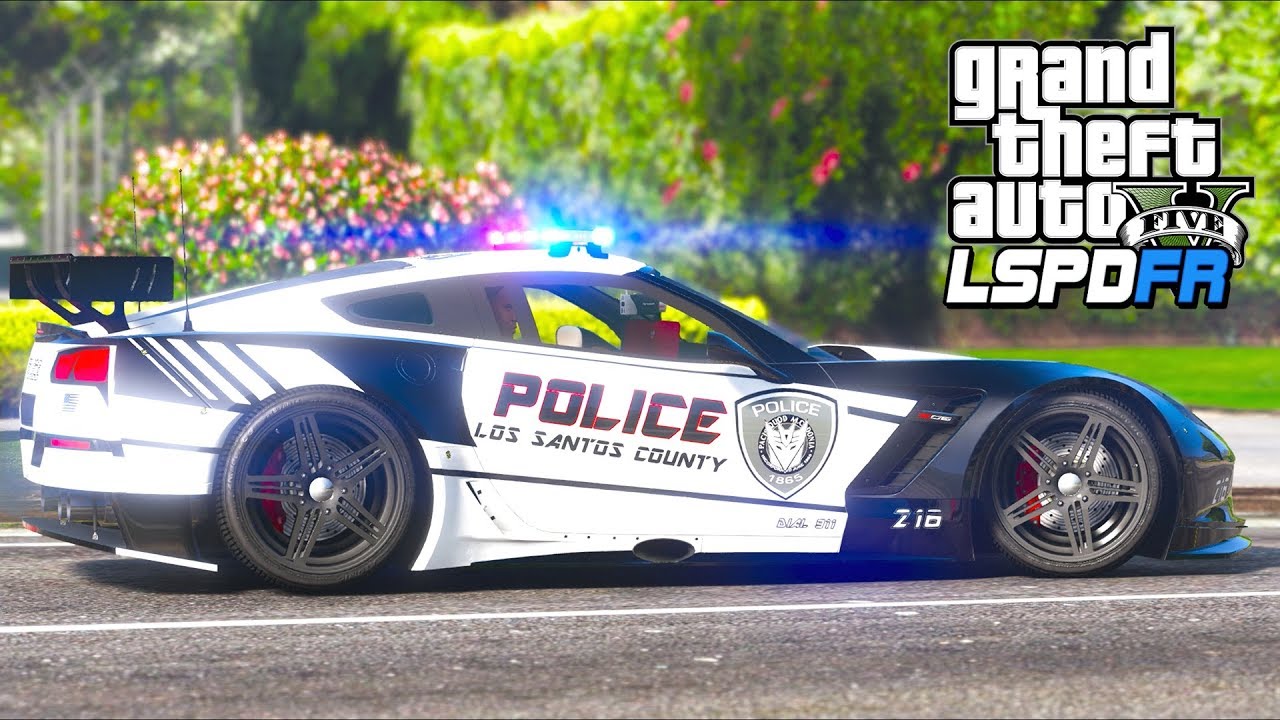 GTA 5 - LSPDFR Ep385 - How Fast Will Police Corvette Go??