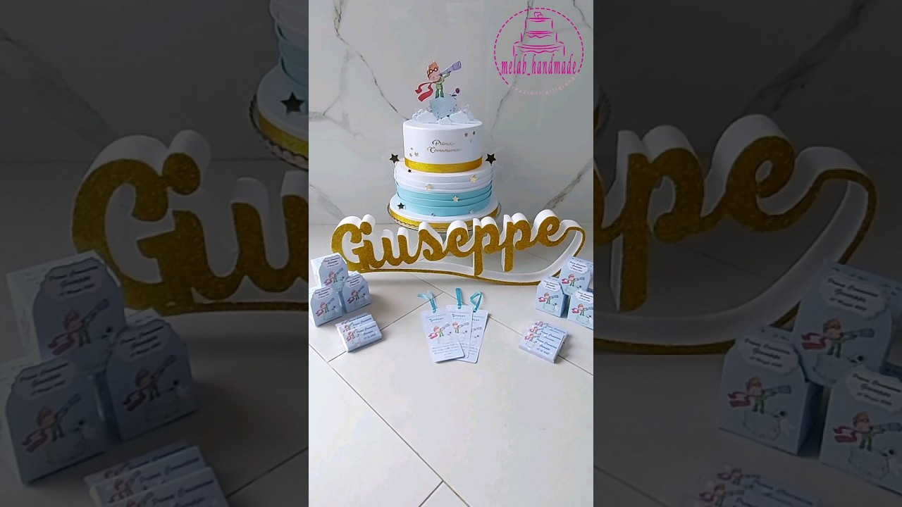 TORTA PRIMA COMUNIONE SCENOGRAFICA FINTA TEMA PICCOLO PRINCIPE  #tortaprimacomunione #cakedesign