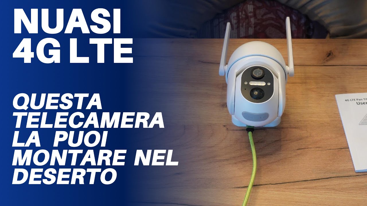 NUASI 4G LTE questa telecamera con pannello solare la puoi montare nel deserto