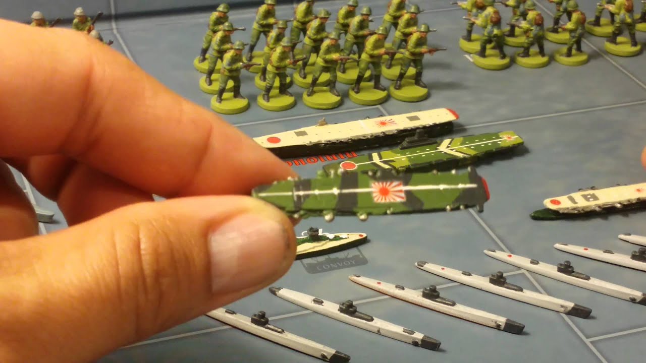 Painted Japanese navy game miniatures axis and al