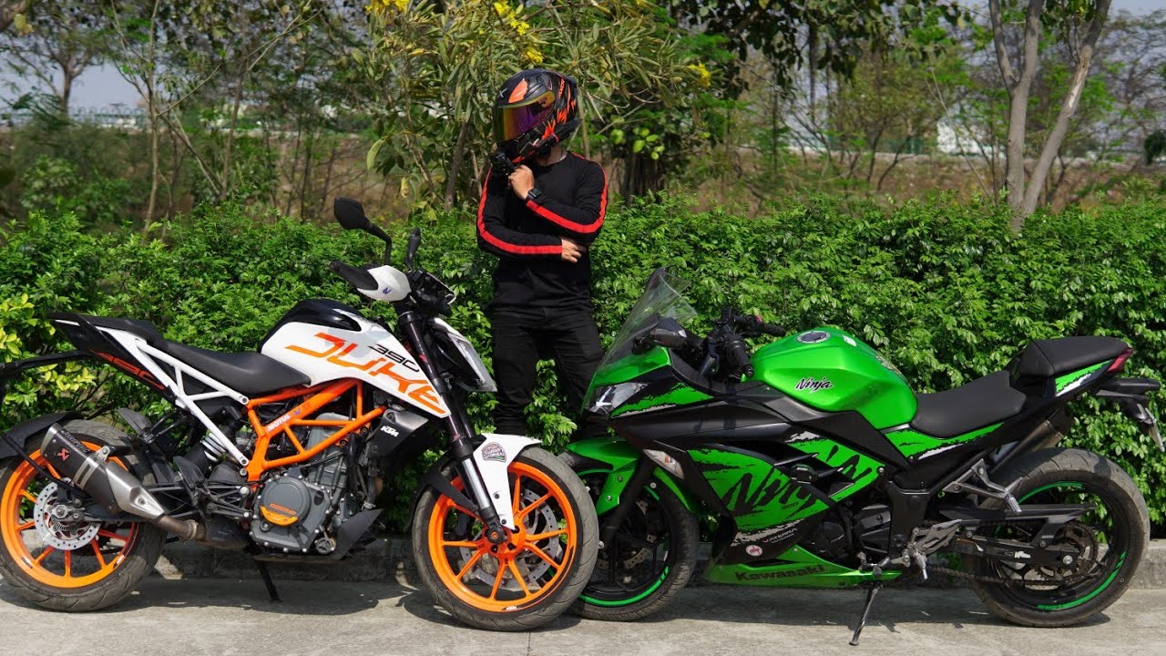 Ninja 300 Bs4 vs Duke 390 Bs4 | Ride Comparison!