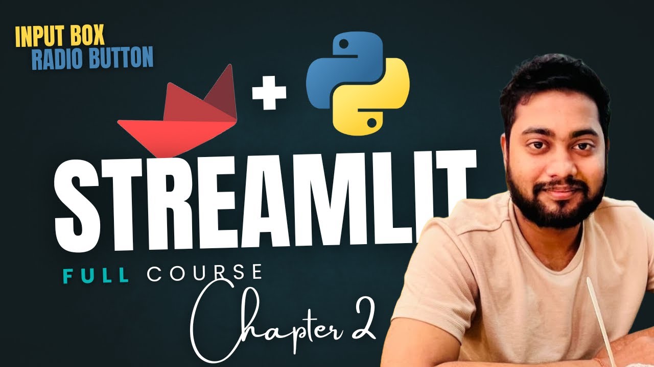 Input Boxes, Buttons & Radios Like a Pro – Complete Streamlit Tutorial in Hindi