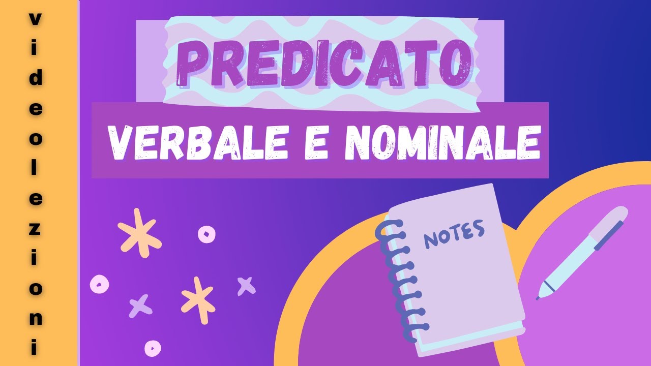 Predicato verbale e nominale