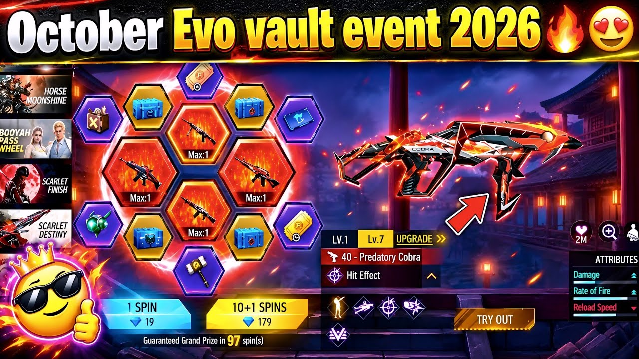 Next Evo Vault Event October 2026 🔥 | Free Fire Next Evo Vault Event 2026 | FF New Event