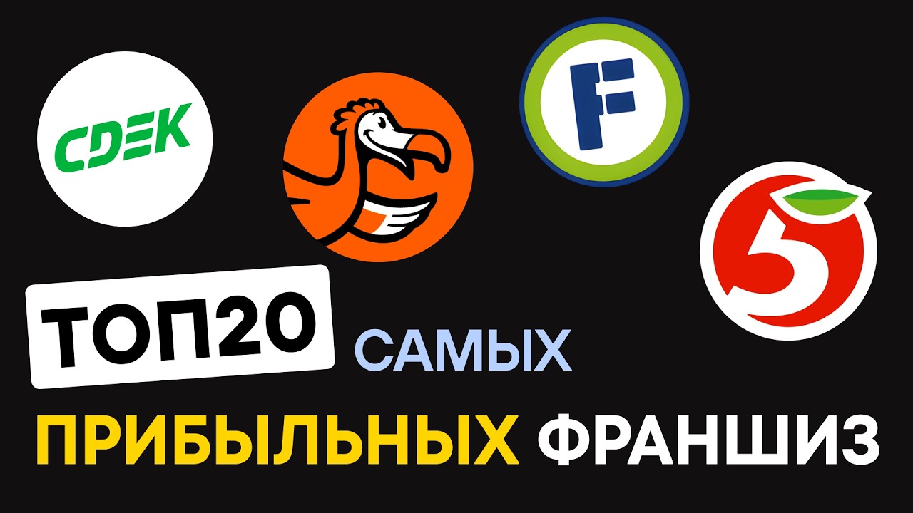 ТОП 20 франшиз 2024. Рейтинг самых прибыльных франшиз
