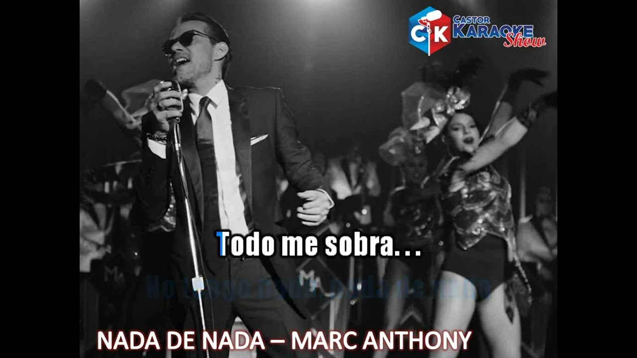 karaoke nada de nada   marc anthony