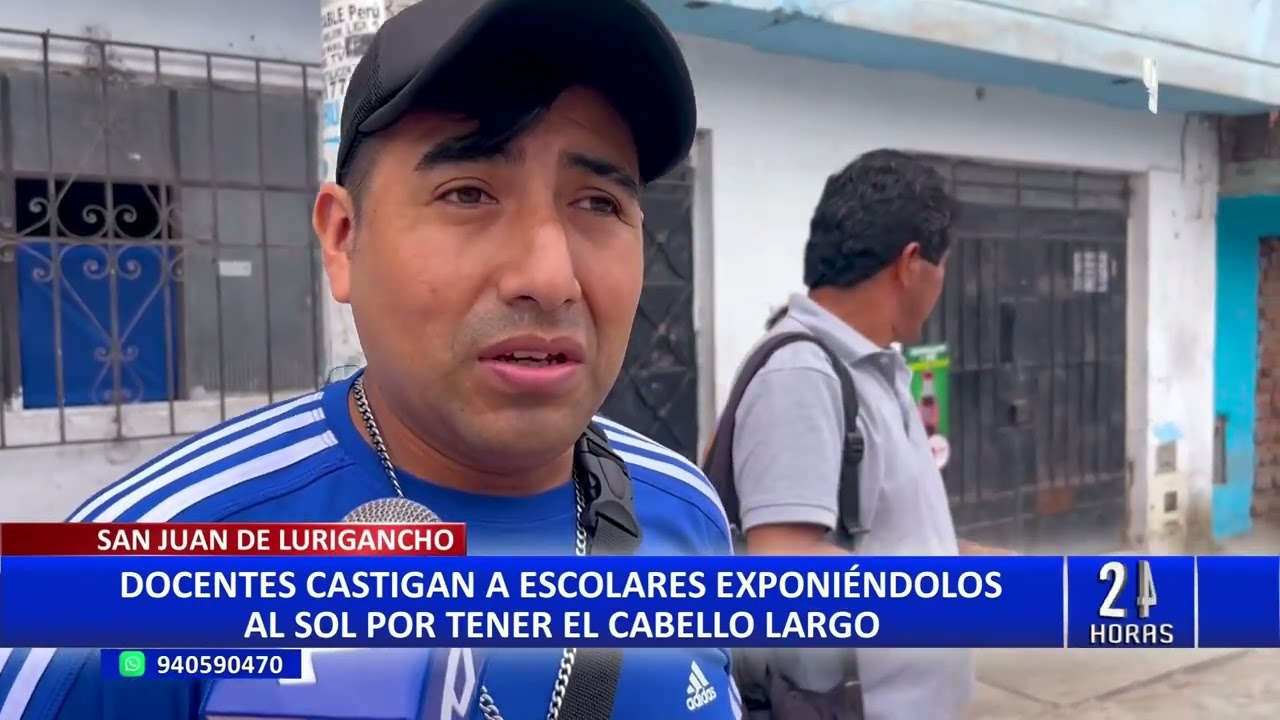 SJL: docente es acusado de castigar a escolares por llevar largo el cabello