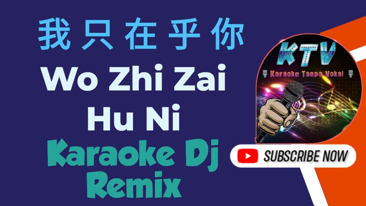 Wo Zhi Zai Hu Ni Karaoke 我只在乎你 Dj Remix (小阿枫-Xiao A Feng)