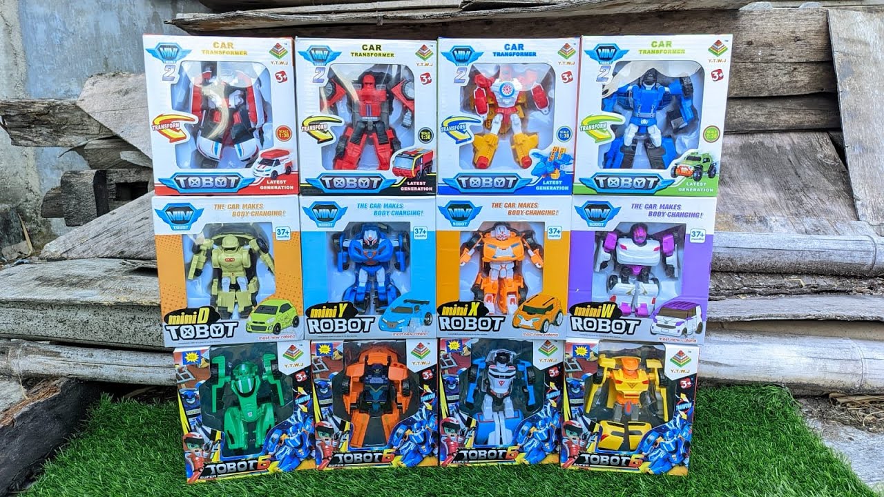 Kumpulan Tobot Favorit, Tobo Mini D, K, Y, X, W, Zango, Vulcan, Tornado
