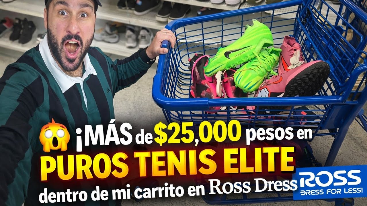 😱🔥 ¡MÁS de $25,000 pesos en PUROS TENIS ELITE dentro de mi carrito en Ross Dress for Less!