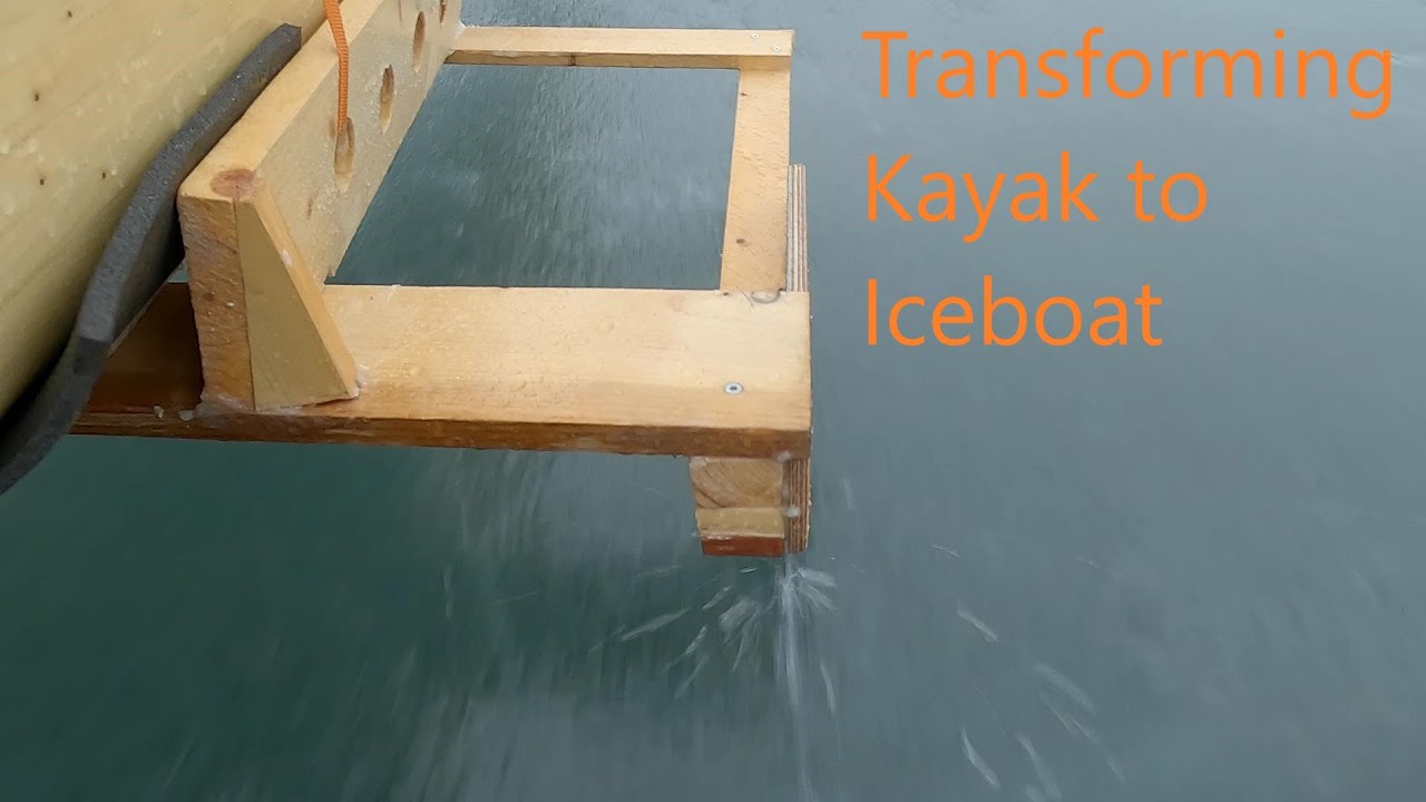 Transforming a kayak to an iceboat, version 2, modifying and testing #174