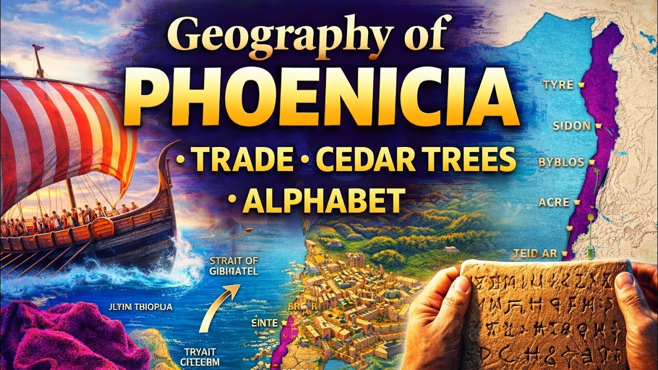 How Geography Made Phoenicia Powerful 🏺 | Mediterranean Trade Empire & The Birth of the Alphabet