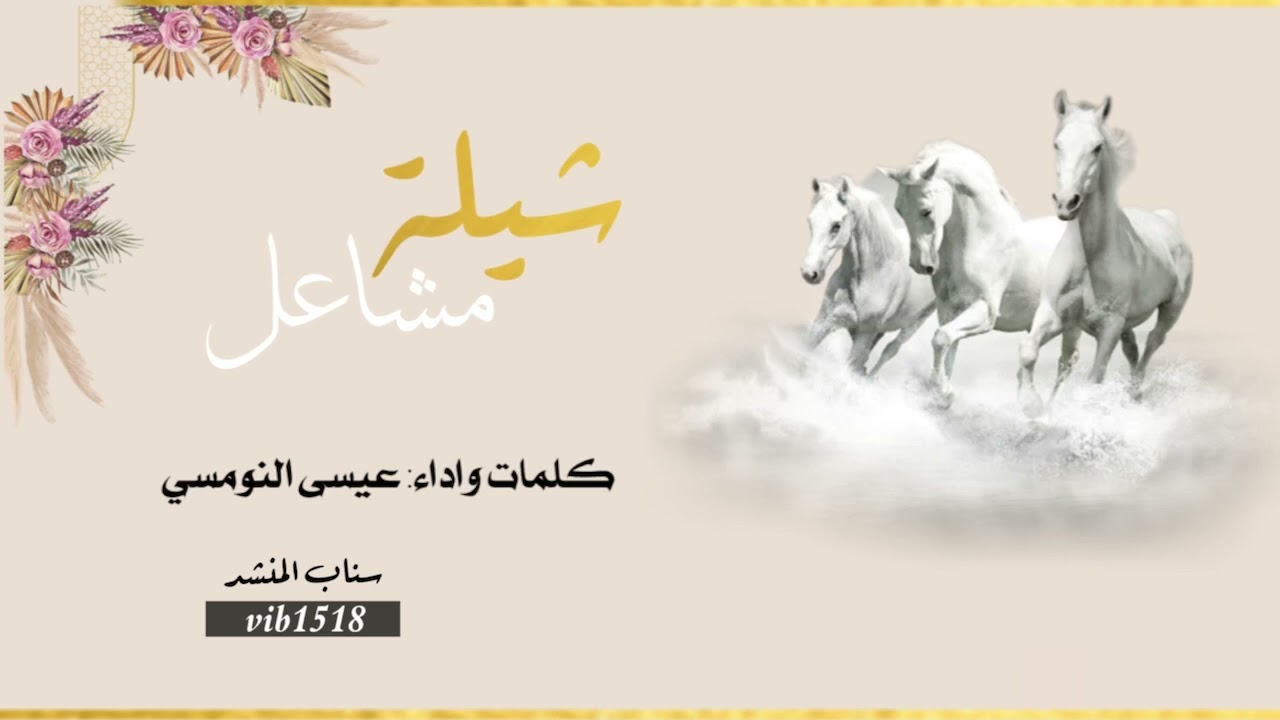 شيلة مشاعل الوهبي كلمات واداء عيسى النومسي