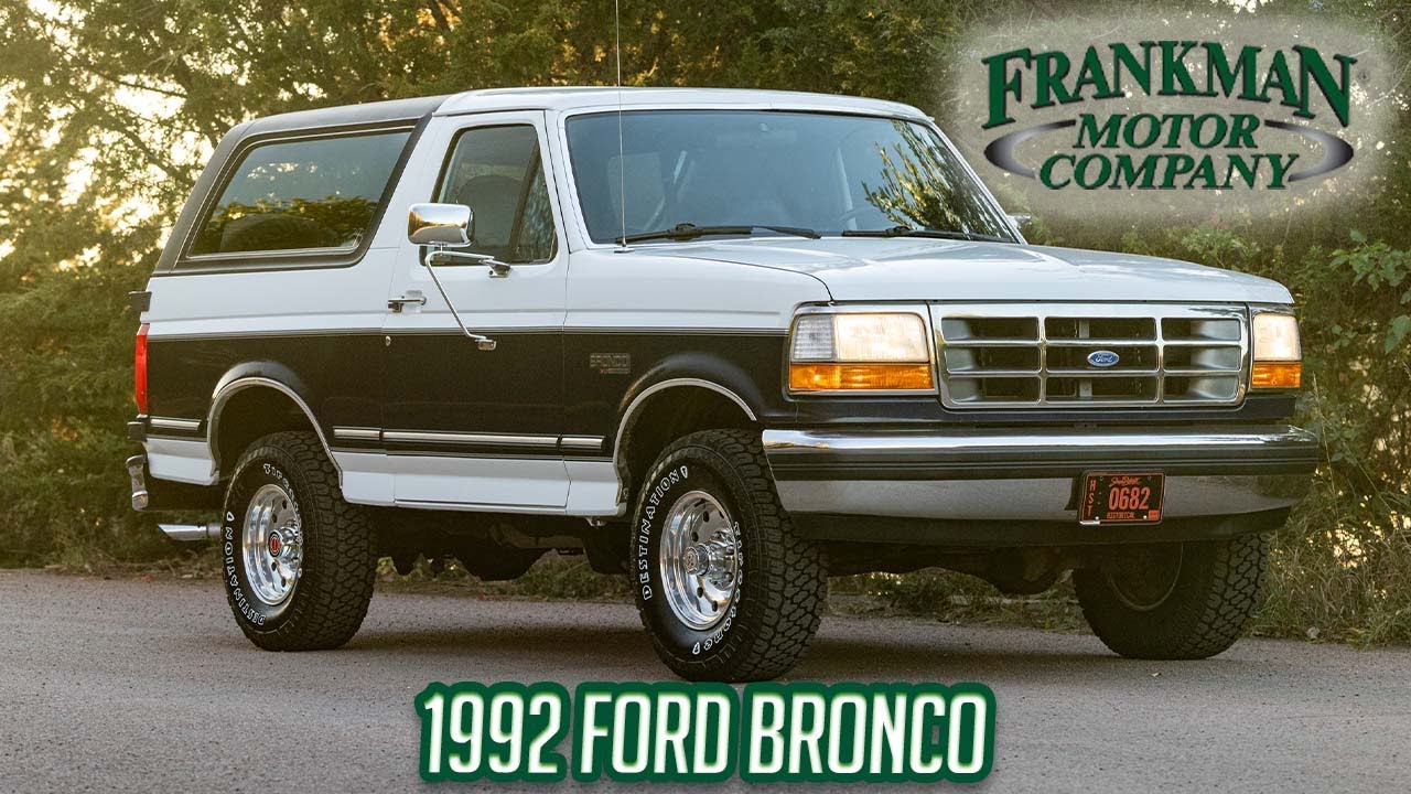 1992 Ford Bronco XLT &ndash; The Ultimate Classic SUV! 🚙 Walkaround & Test Drive - Frankman Motor Co.