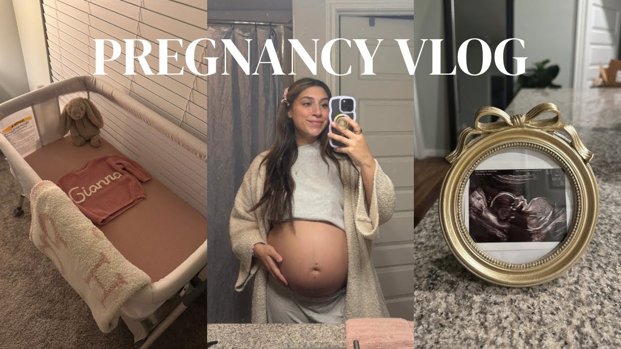 pregnancy vlog: 36 weeks pregnant + getting things ready for baby girl + life updates