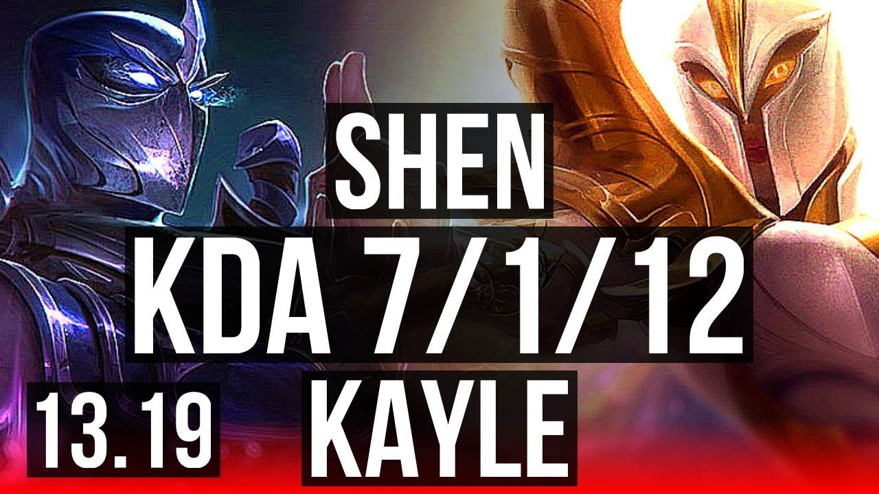 SHEN vs KAYLE (TOP) | 7/1/12, Rank 10 Shen | TR Grandmaster | 13.19