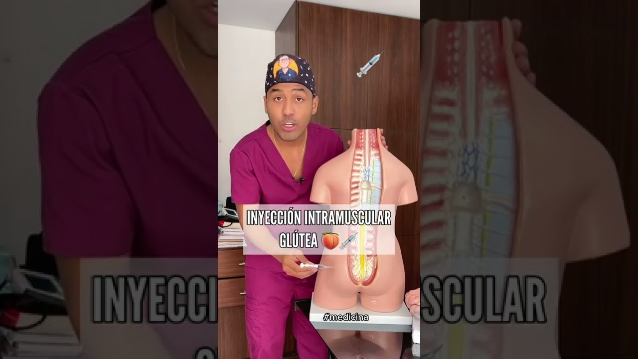 CÓMO APLICAR UNA INYECCIÓN INTRAMUSCULAR GLÚTEA 🍑💉😭 #Shorts | DR. RAWDY