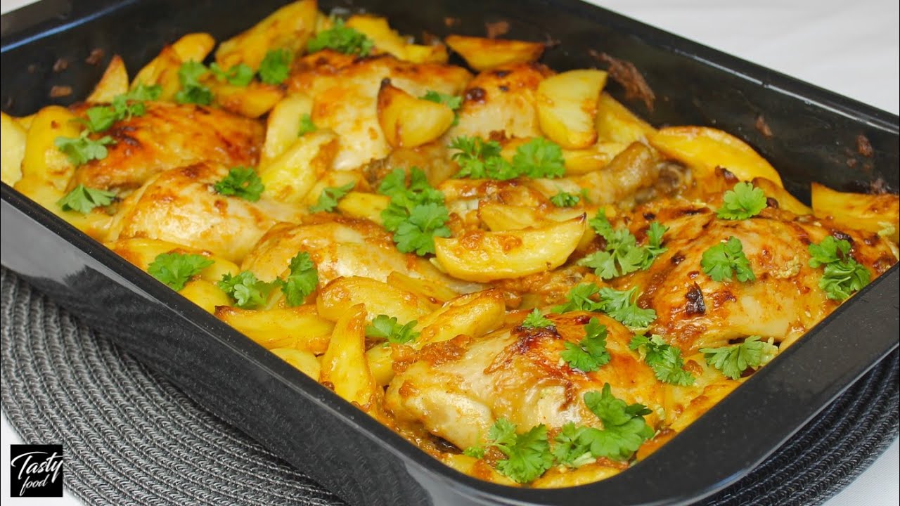 Курица с Картошкой на Ужин в Духовке! Как же это вкусно!