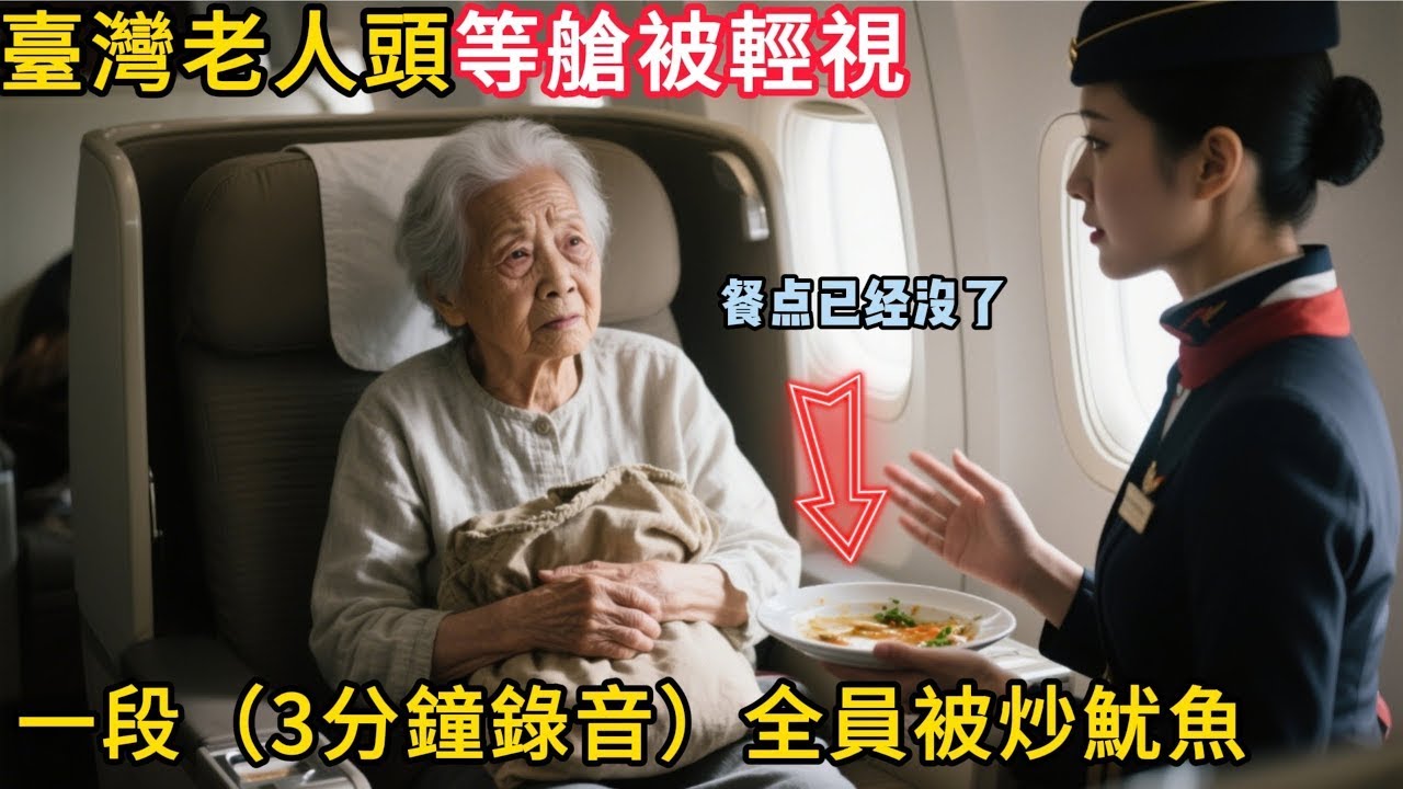 台湾老奶奶坐頭等艙被輕視，僅用一段（3分鐘錄音）機上全員被炒魷魚！#故事頻道 #故事分享 #百味故事馆