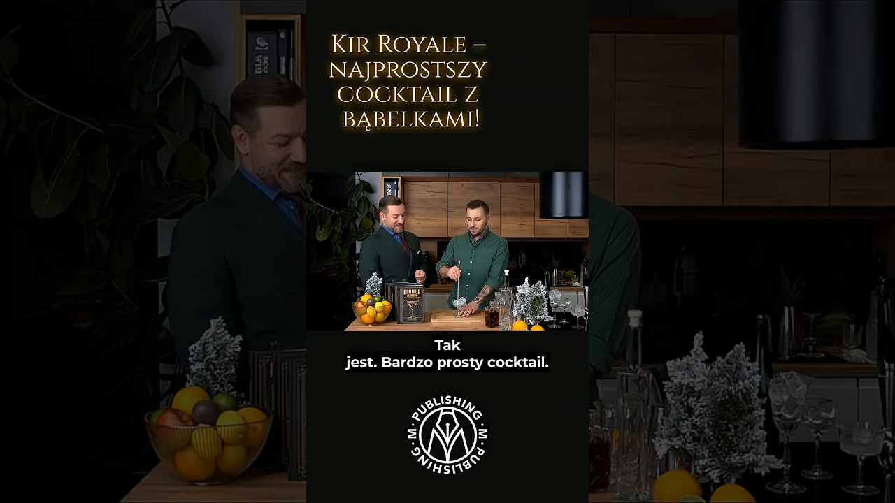 Kir Royale - najprostszy cocktail z bąbelkami 🫧#barowaalchemia #cocktails #reklama