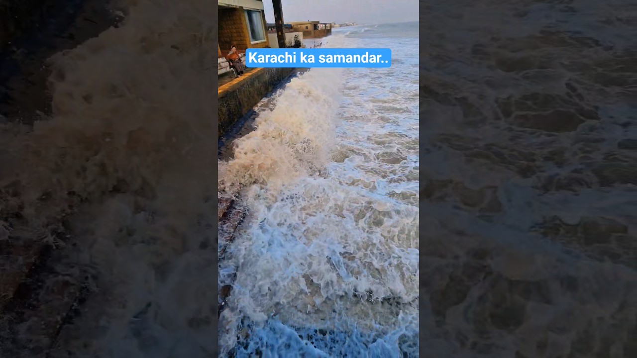 Hawksbay beach | Big waves | Beach in Karachi | #viralvideo #foryou #viralreels #beach #trending
