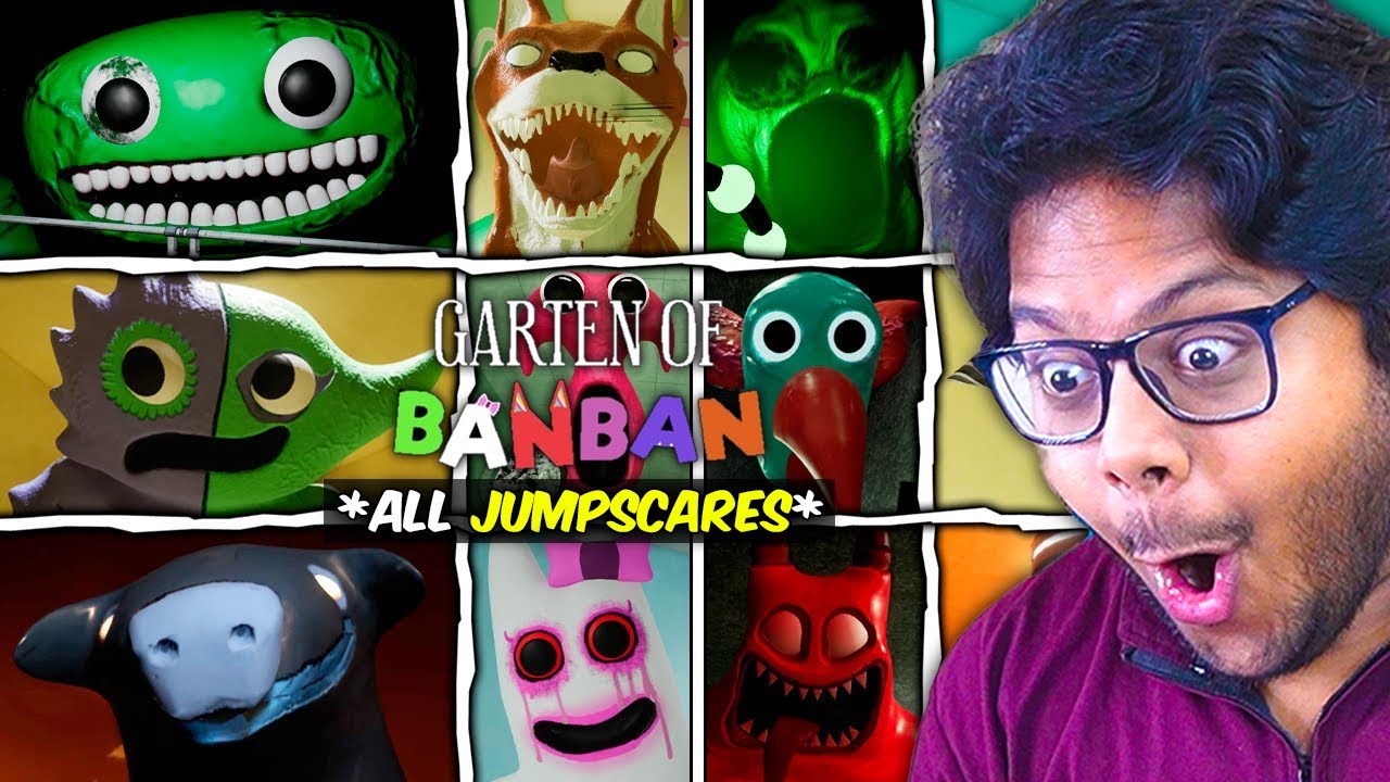 ALL JUMPSCARES of Garten of Banban 0, 1, 2, 3, 4, 6, 7 😱