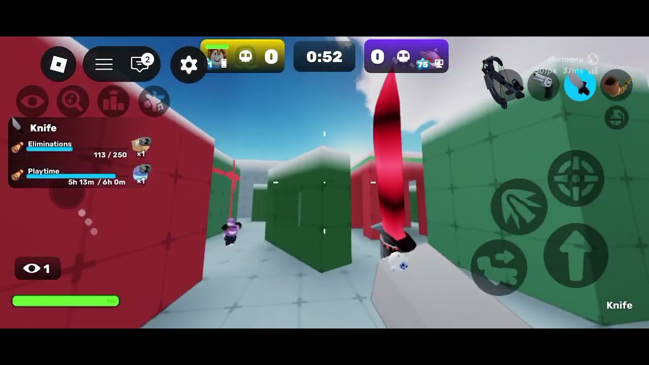 Играем в rivals с женей на снайперки и ножи