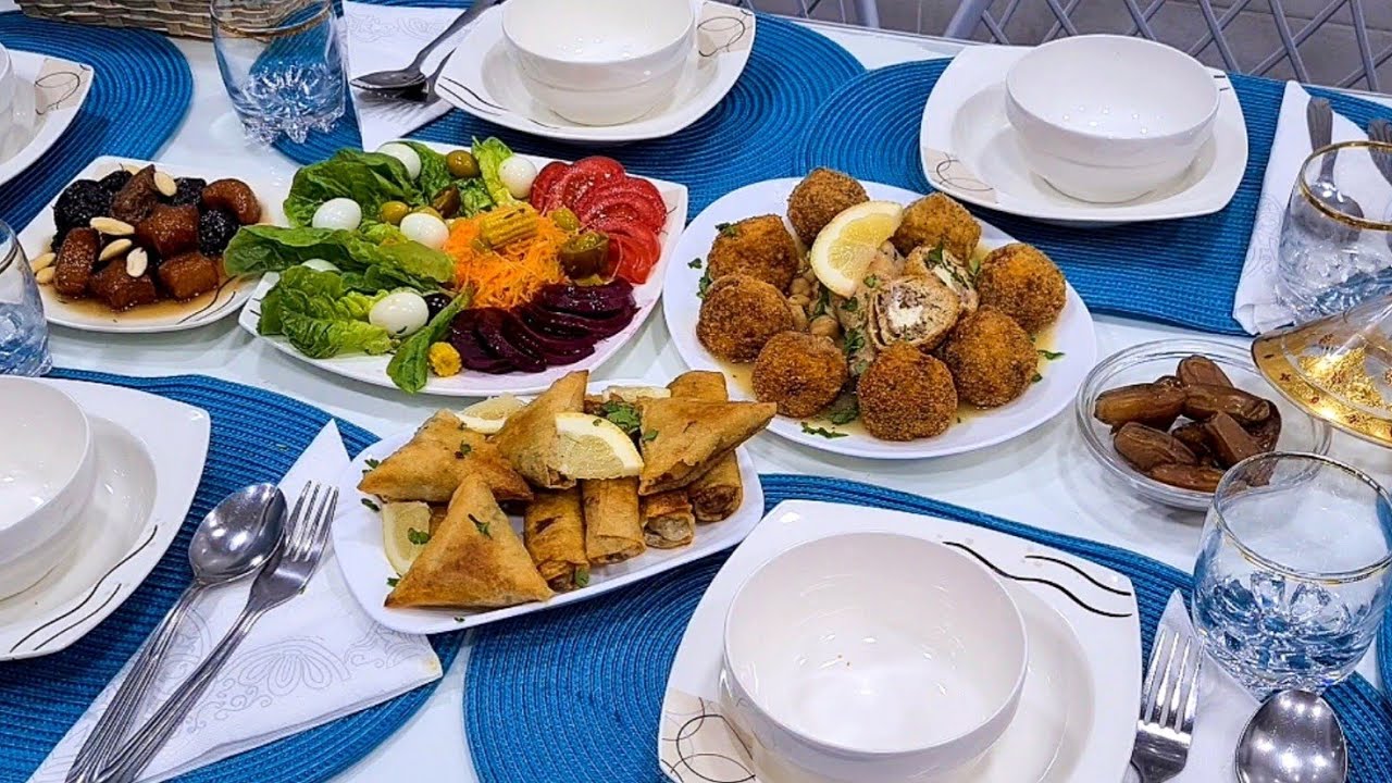 كيفاش جوزت النهار الأول تاع رمضان مع طاولة افطار متنوعة