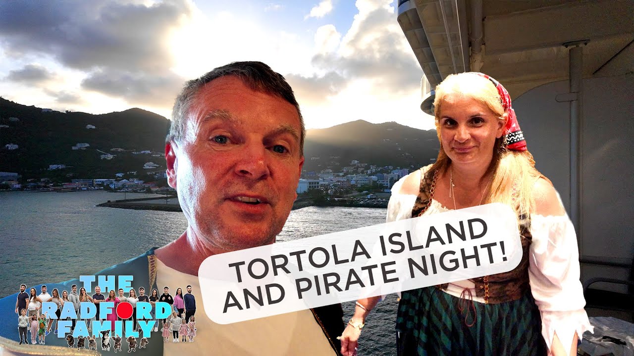 Disney Cruise Day 4 - Tortola Island And Pirate Night! 🏴‍☠️ | The Radford Family