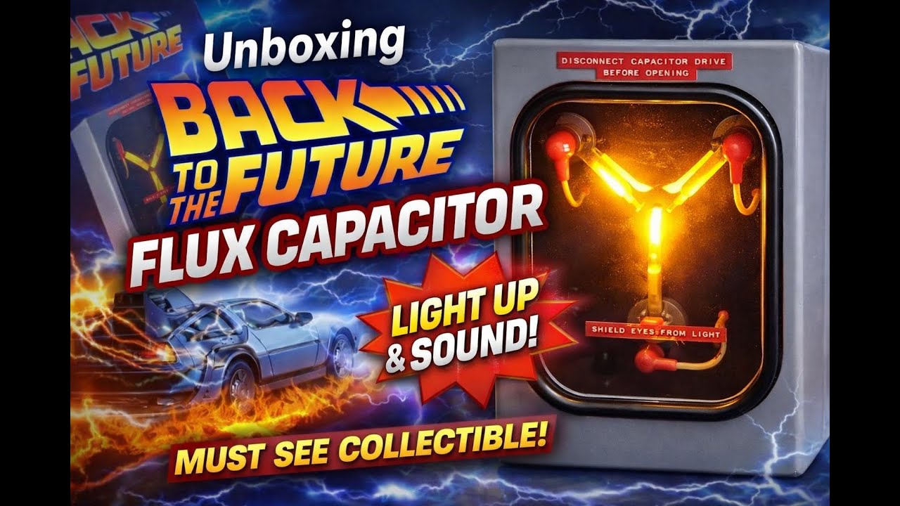 Back to the Future Flux Capacitor Unboxing! Light Up & Sound Demo Must See Collectible!
