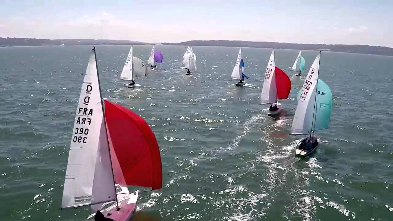 Voile : l'Open international de Dragon 2015 vu du ciel