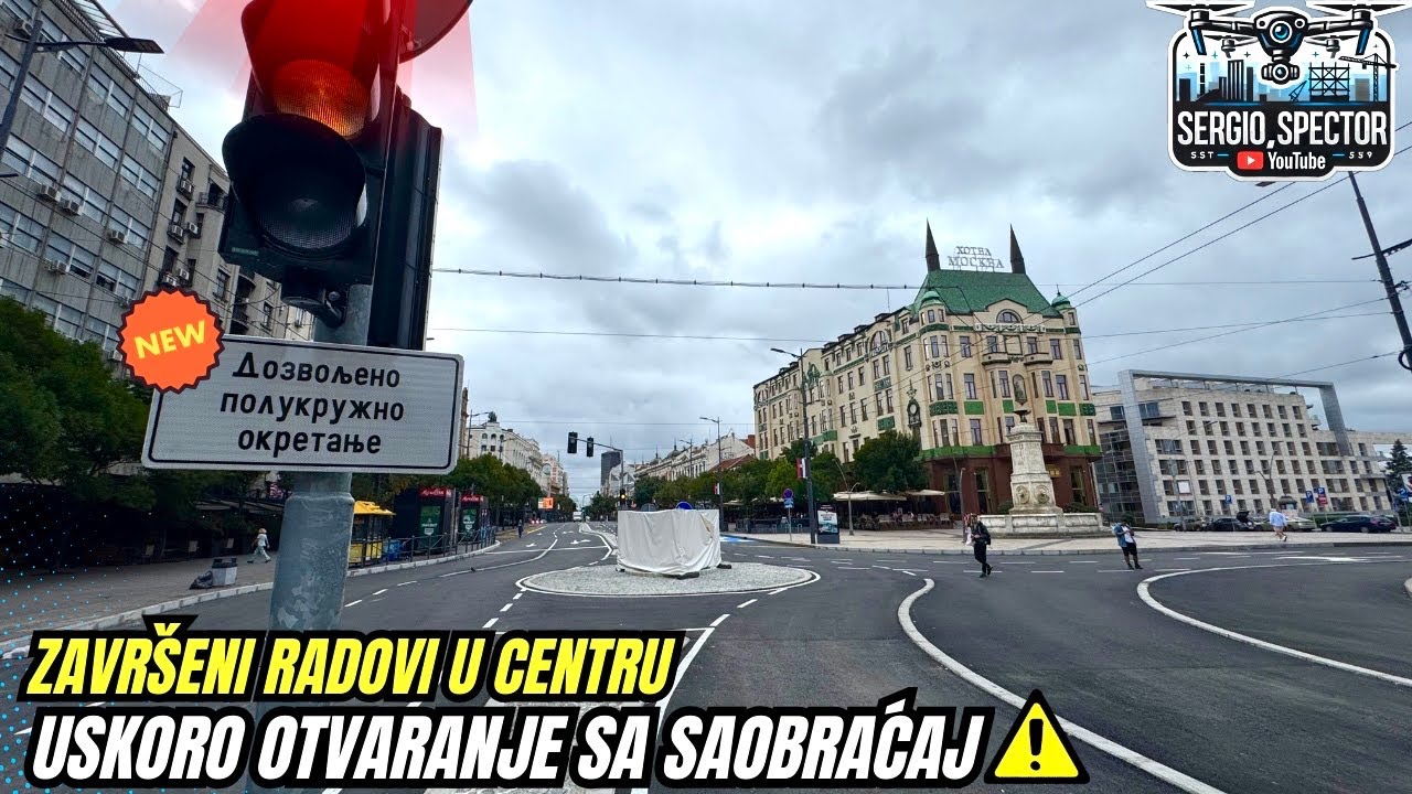 BEOGRAD Kružni tok Trg Republike, Terazije i kod Skupštine, uskoro puštanje saobraćaja #beograd