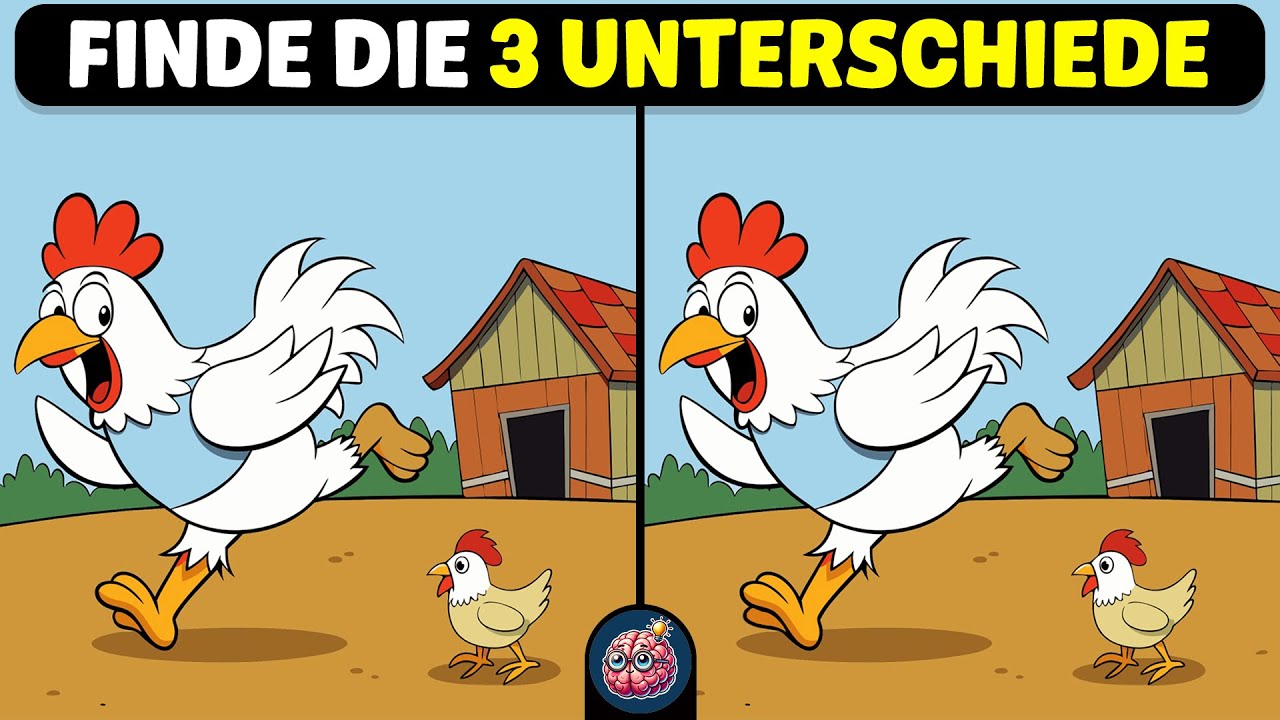 🧠🧩Finde 3 Unterschiede | Bist Du Scharfsinnig Genug? 🧩🧠 | Gehirn Tricks