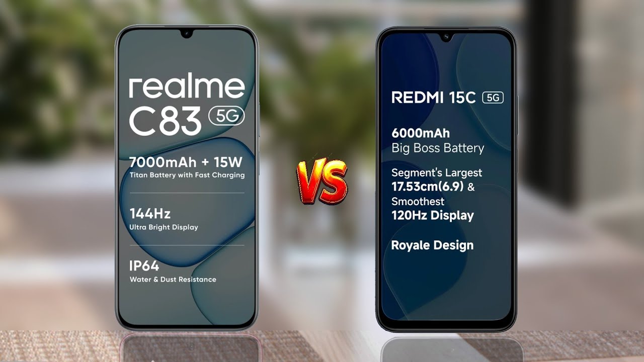 Realme C83 Vs Redmi 15C