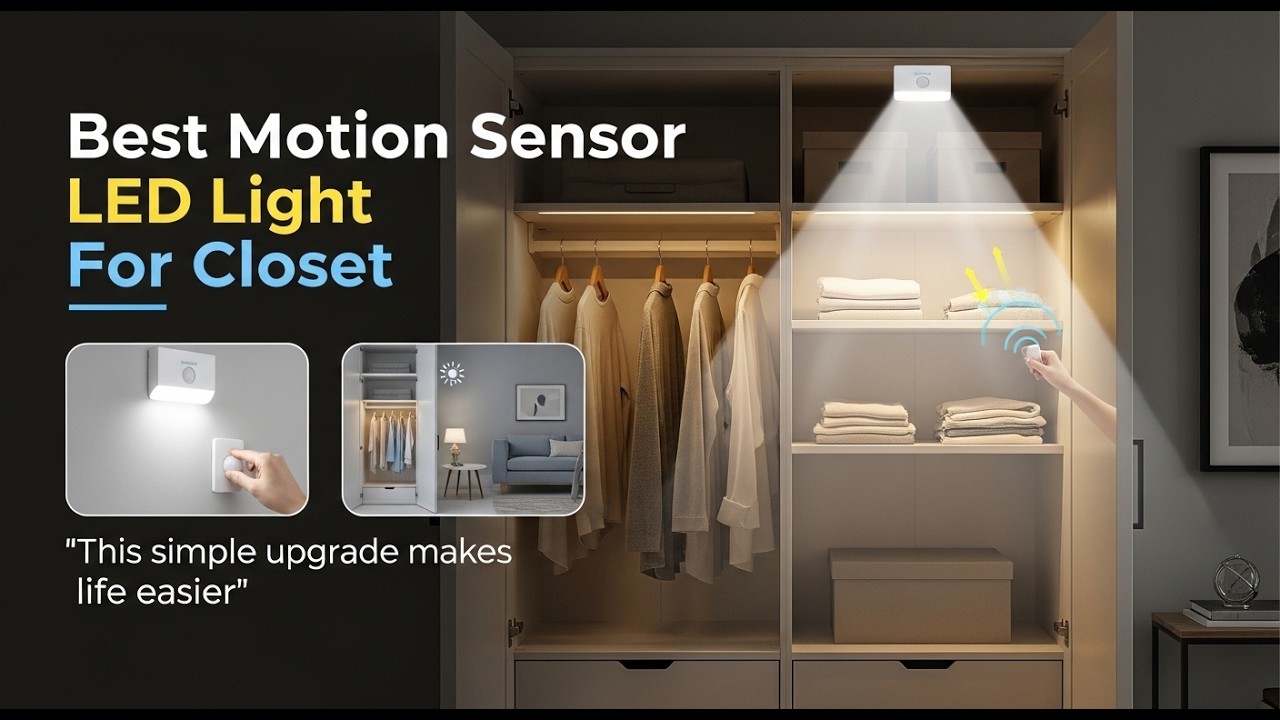 TOP 5 Best Motion Sensor LED Light For Closet 2026 | Must Watch Before Buying!