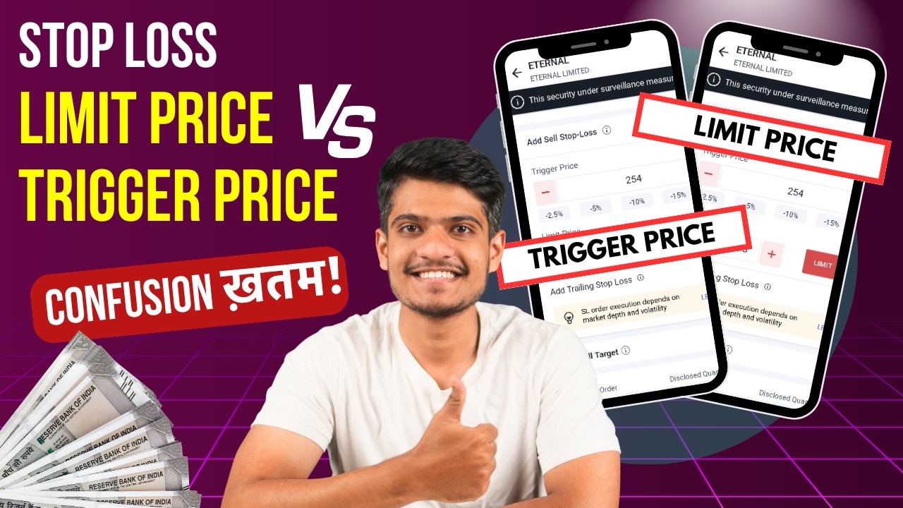 Angel one Stoploss Trigger price and limit price