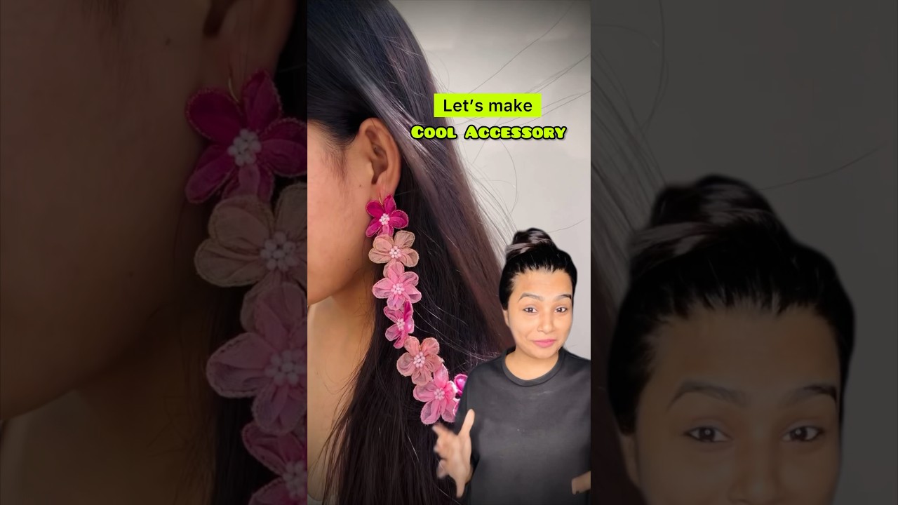 DIY Hair Accessory 😱 #crafteraditi #diy #youtubepartner #handmade #hairaccessories @CrafterAditi