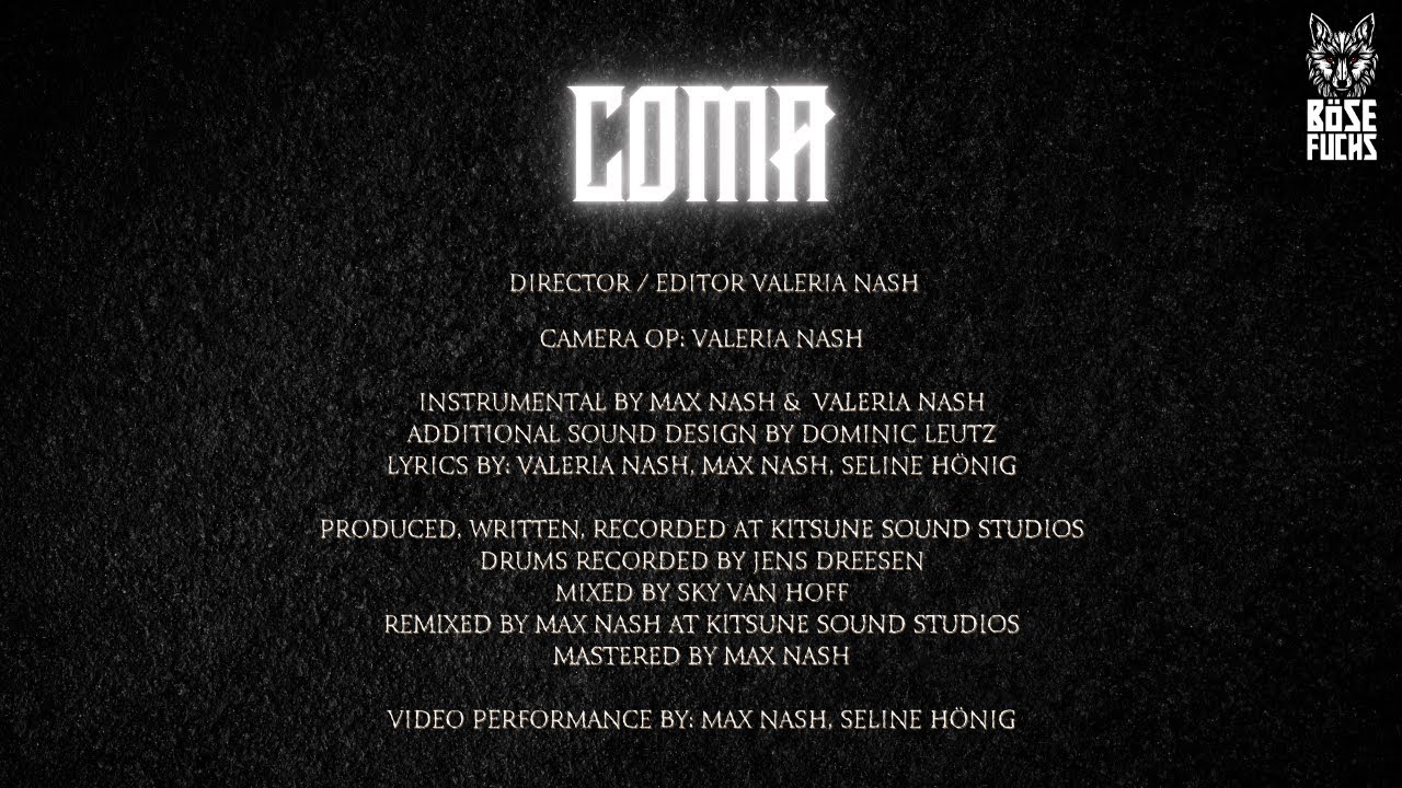 B&Ouml;SE FUCHS - COMA (Official Video)
