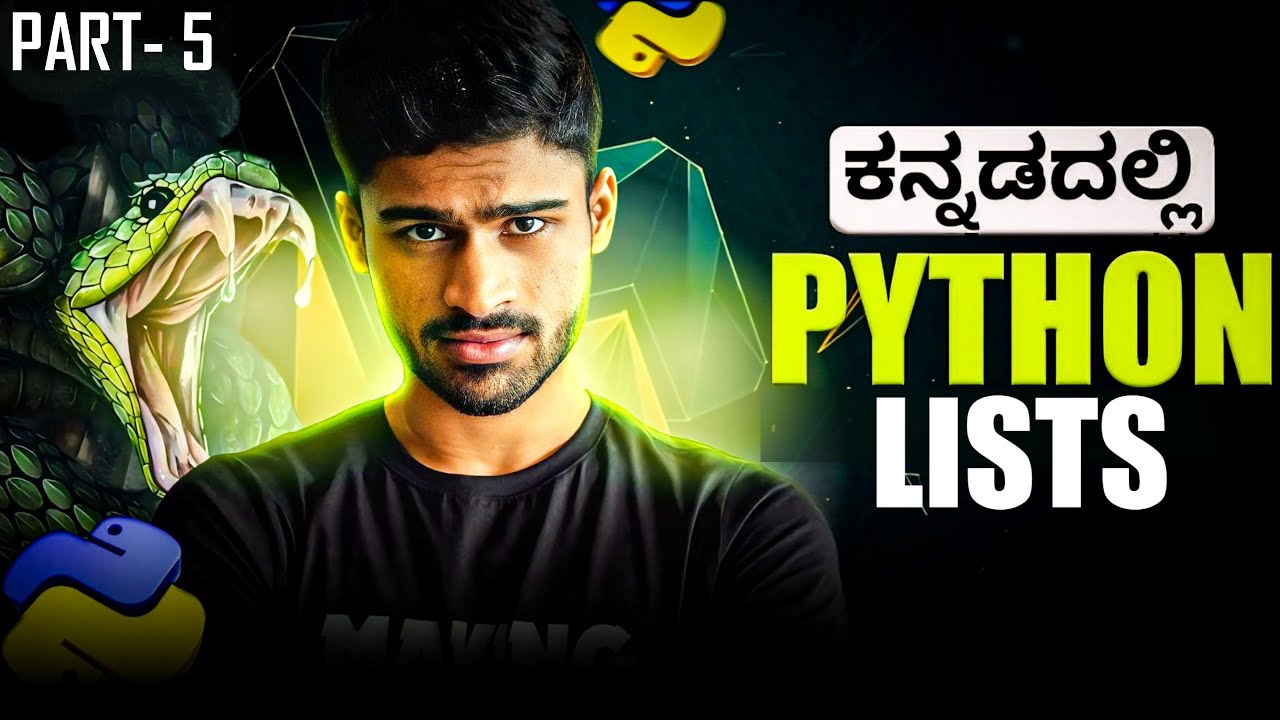 Python in Kannada - Lists Operations, Methods and Functions | Full Course for Beginners - # 5