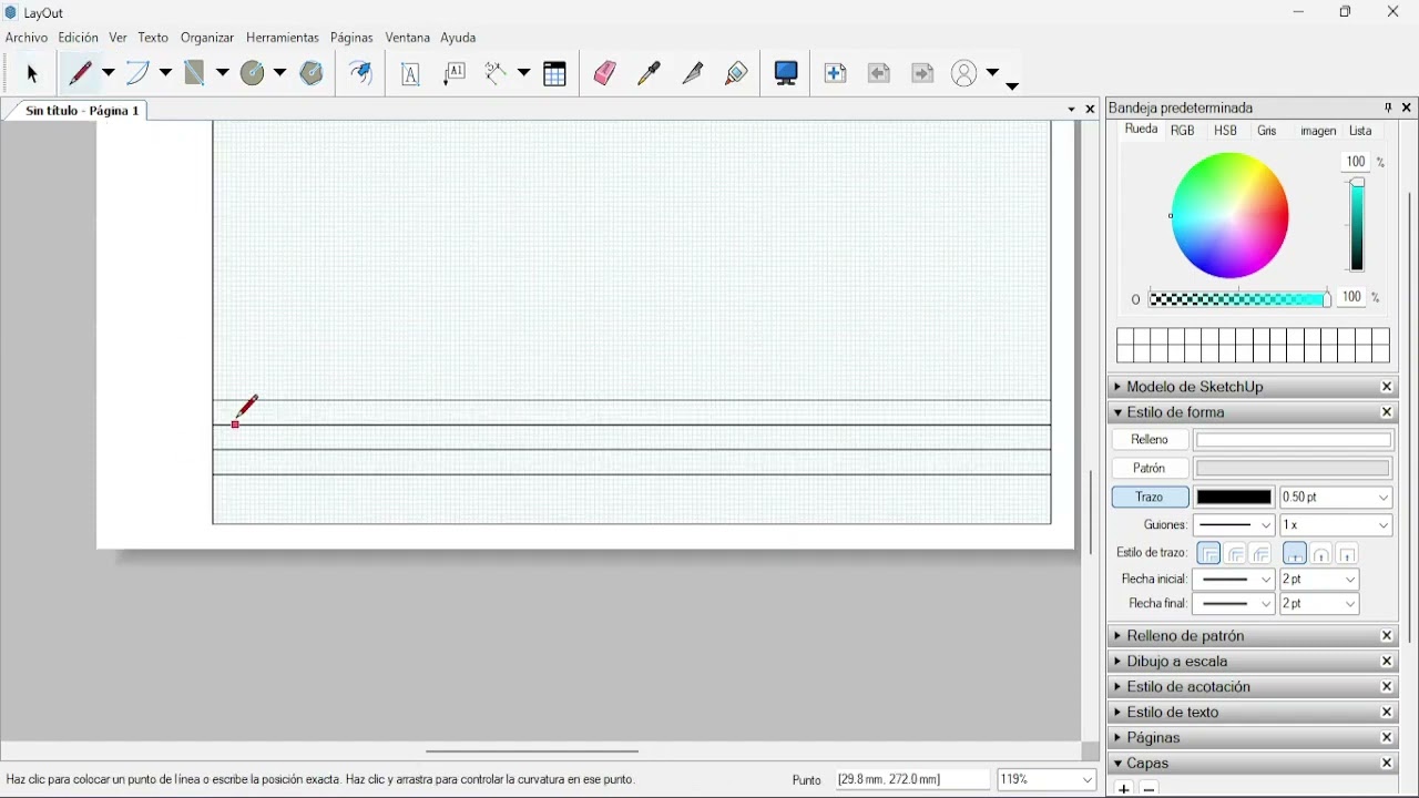 ELABORAR CAJETIN - PLANTILLA (LayOut de SketchUp)