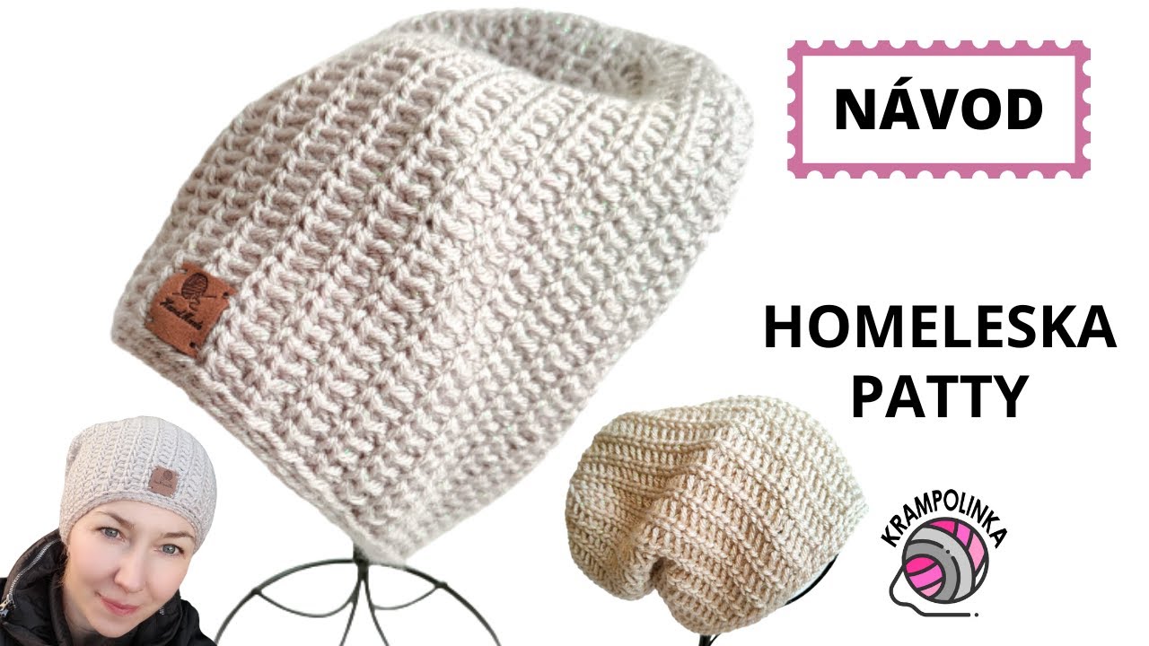 Háčkovaná homeleska PATTY / VYPADÁ jako PLETENÁ !