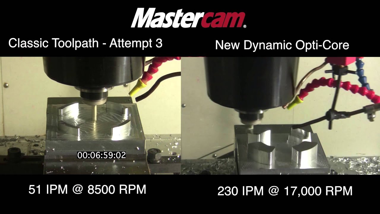 Mastercam's Dynamic Milling Cuts a Part in 1/3 The Time