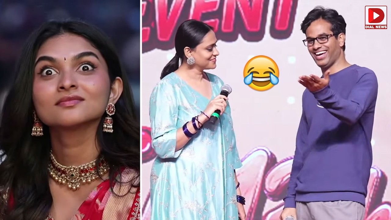 Director Anudeep KV Hilarious Fun With Anchor | Funky Movie Pre-Release Event | Dial Telugu