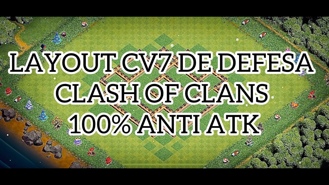 ✅[ATAULIZADO] O MELHOR Layout CV 7de Defesa clash of clans 100% INFALIVEL de qualquer atk COM LINK