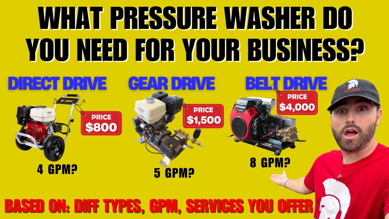 Which Pressure Washer Should You Buy to Start a Pressure Washing Business? (Complete Beginner Guide)