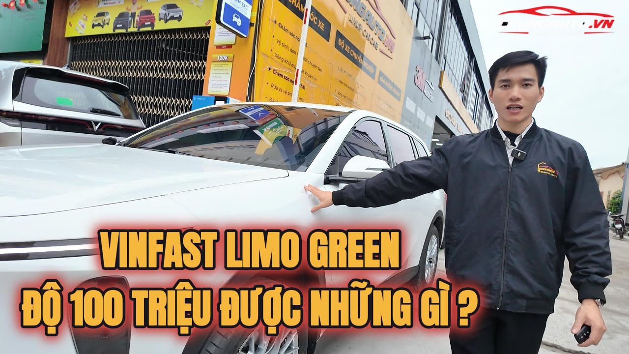 VinFast Limo Green Gói Độ 100 Triệu Có Gì? | Mâm Thể Thao, Phim Cách Nhiệt, Phím Vô Lăng, Ghế Da