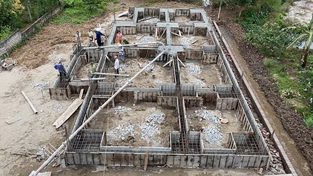 technology of building foundation beams with anti-slumping concrete piling solutions